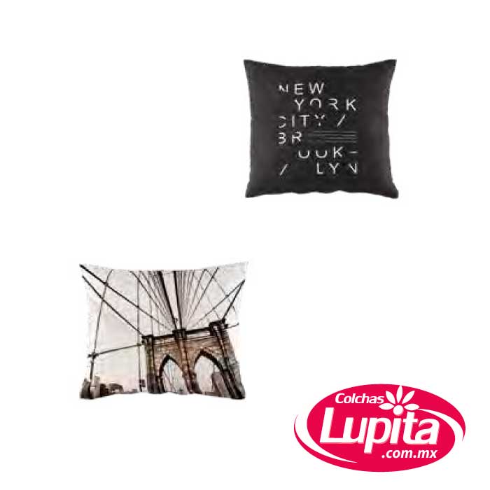 COJIN BROOKLYN (Vianney Hogar) Colchas Lupita