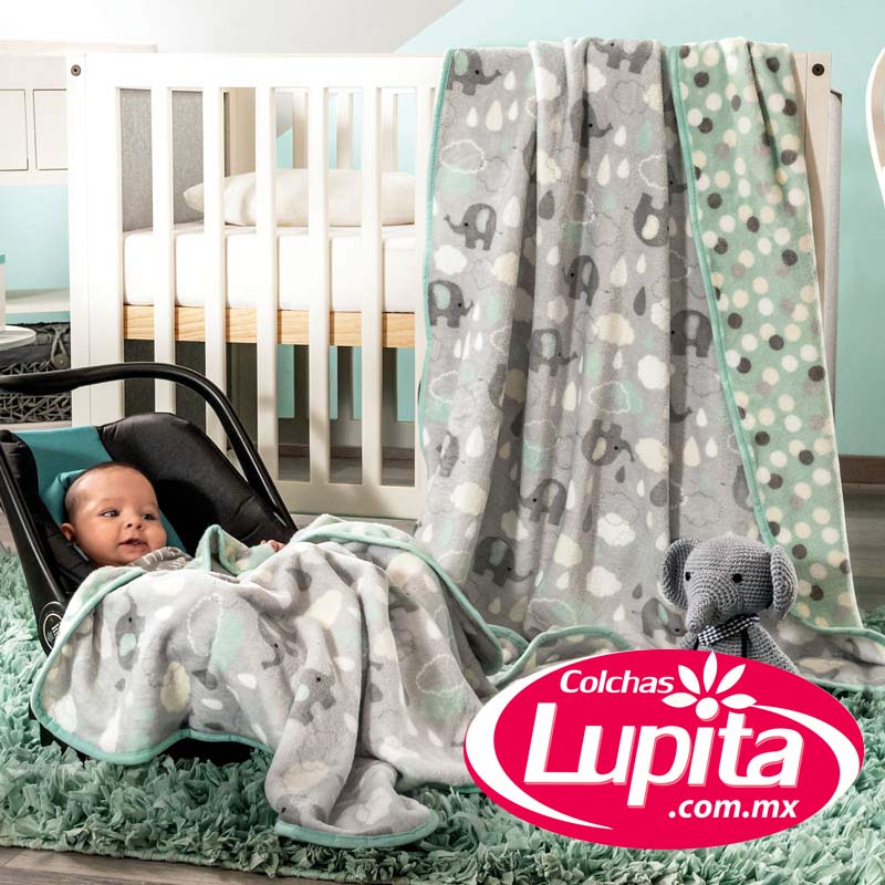 COBERTOR BABY NORDICO CARRIOLA ELEFANTITOS  (Vianney Invierno)