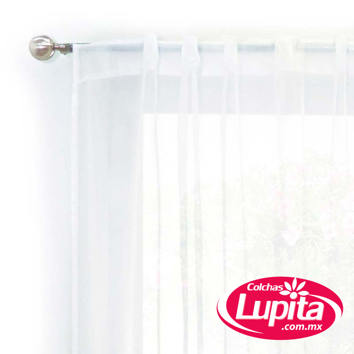 CORTINAS TRANSLUCIDAS CORTA TERGAL BLANCO (Vianney Hogar)